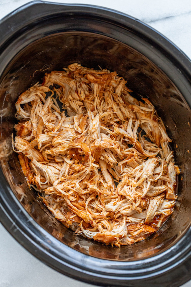 Slow Cooker Apple BBQ Chicken - The Toasted Pine Nut