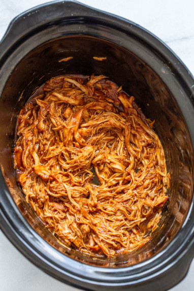 Slow Cooker Apple BBQ Chicken - The Toasted Pine Nut