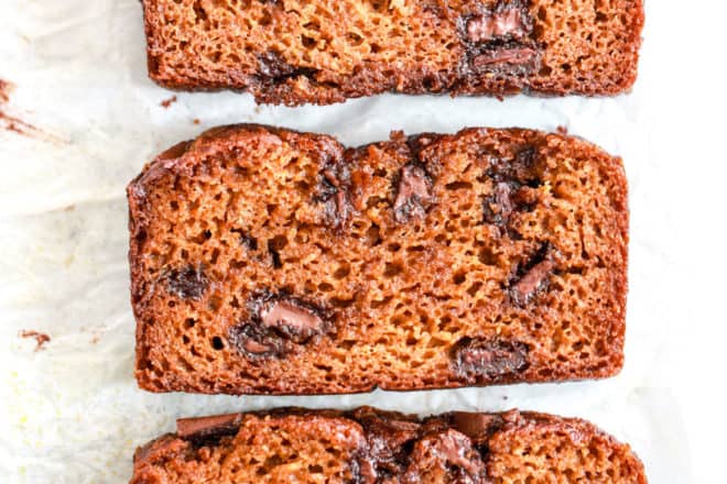 Paleo Chocolate Chunk Pumpkin Bread - The Toasted Pine Nut