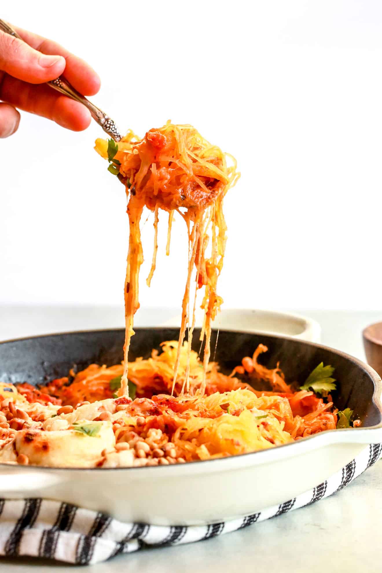 Cheesy Marinara Spaghetti Squash