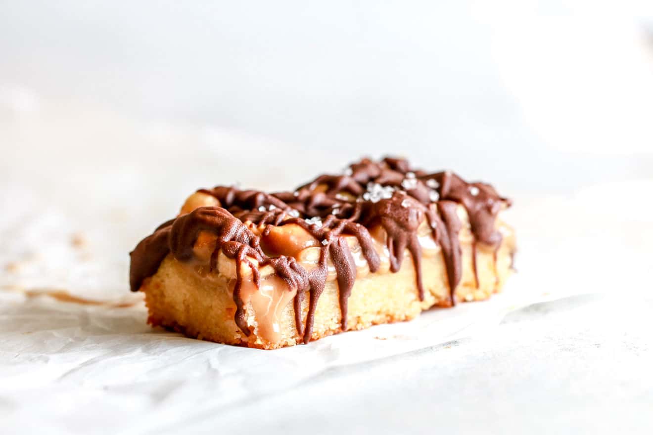 Healthy Homemade Snickers Bars