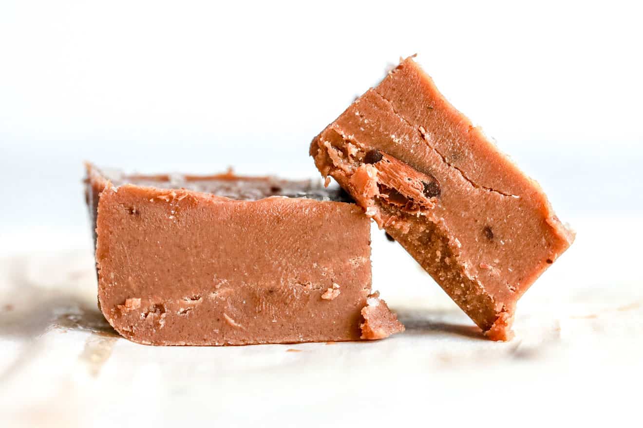 Chocolate Tahini Freezer Fudge