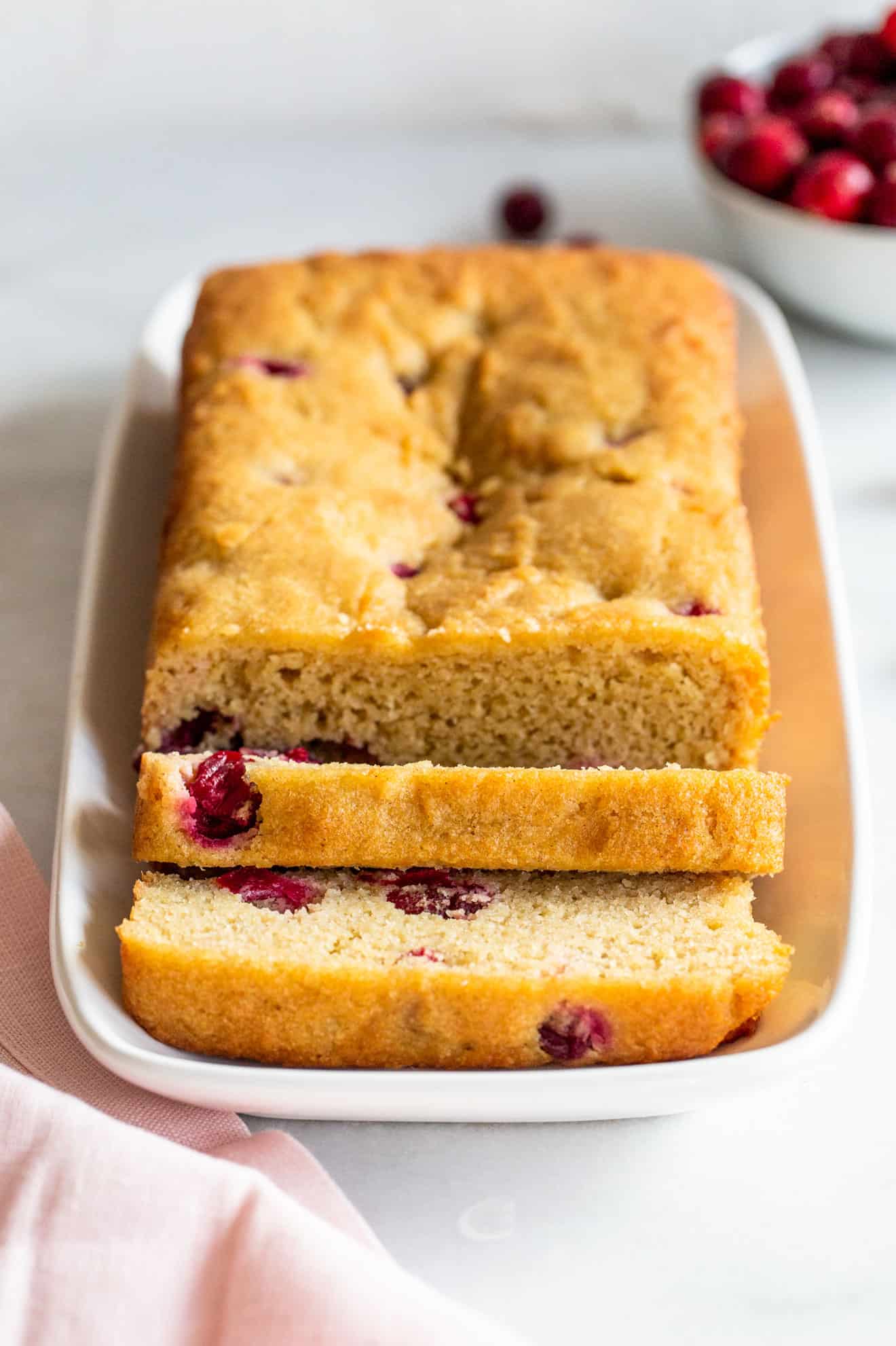 Paleo Almond Flour Cranberry Bread - The Toasted Pine Nut