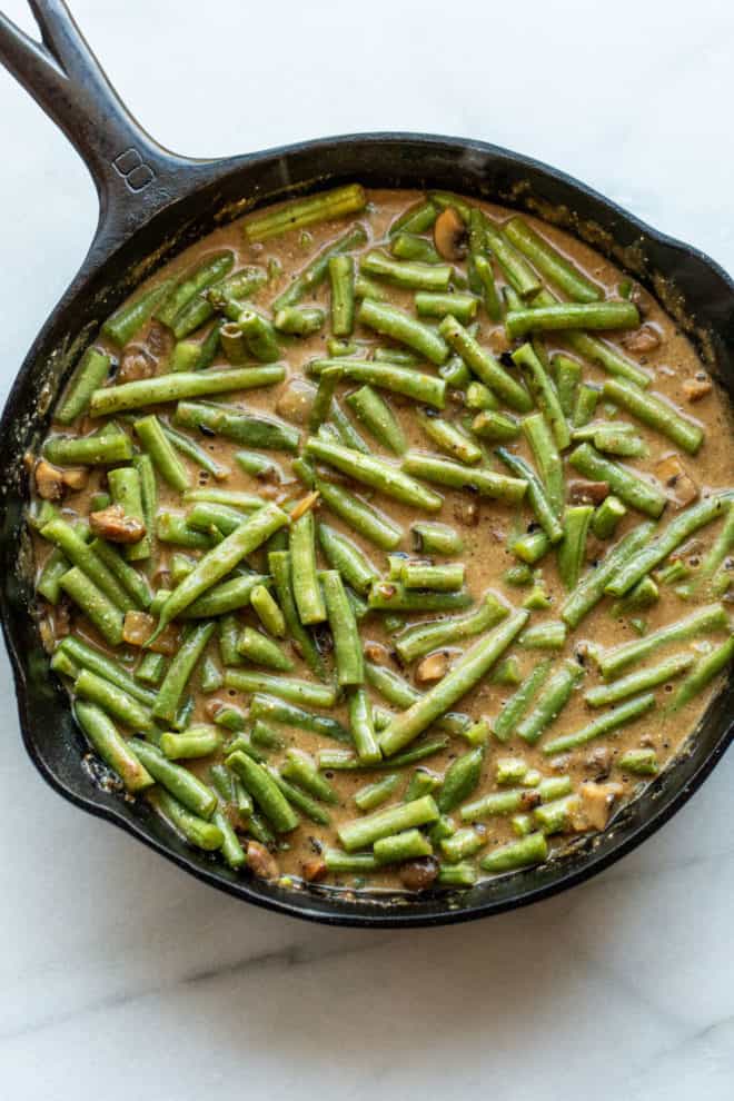 Healthier Green Bean Casserole - The Toasted Pine Nut