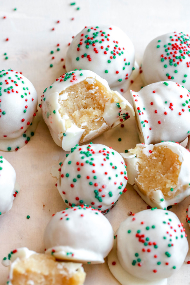 No Bake Sugar Cookie Truffles - The Toasted Pine Nut