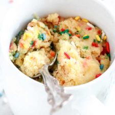 Microwave Funfetti Mug Cake (gluten free)-image