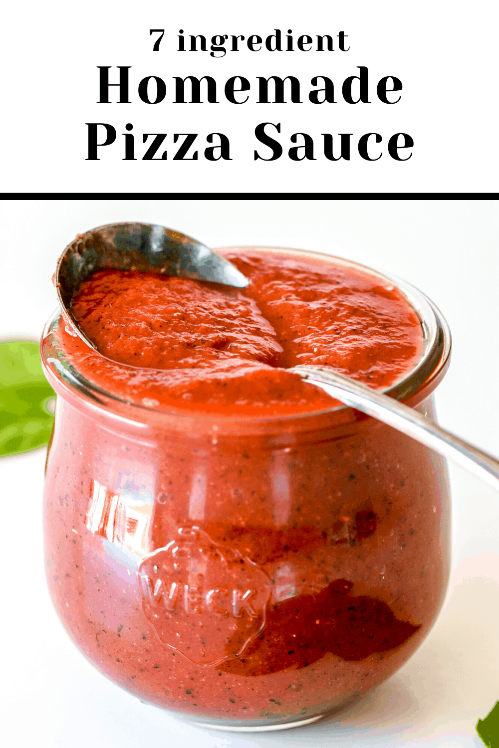 pinterest image for homemade pizza sauce