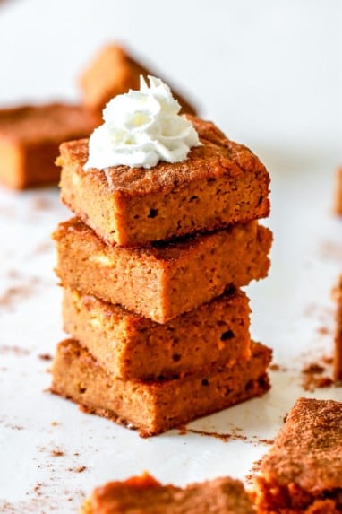 Pumpkin Banana Cake Bars - The Toasted Pine Nut