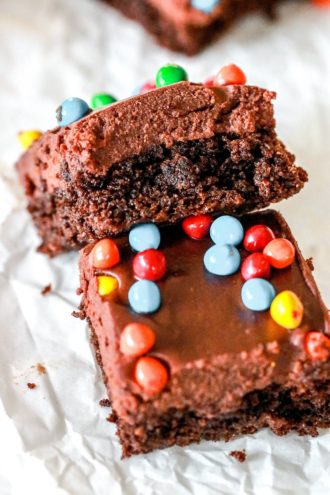 Moist & Fudgey Cosmic Brownies with Almond Flour - The Toasted Pine Nut