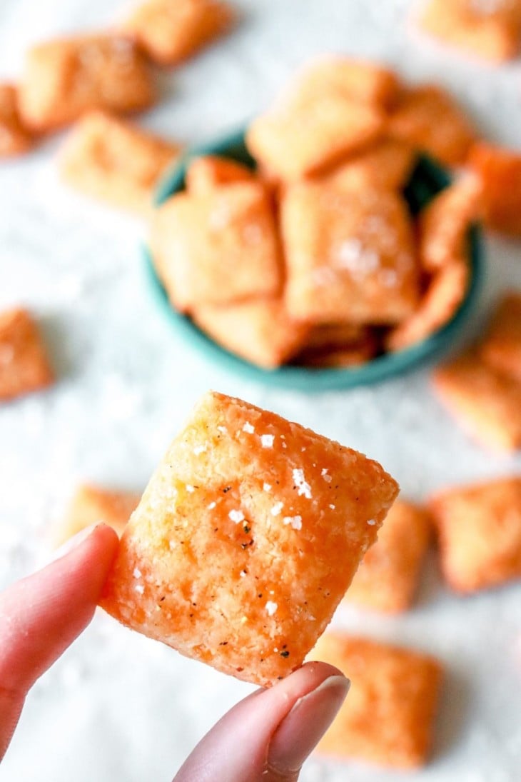 20-Min Cheesy Almond Flour Crackers (only 2 Ingredients!) - The Toasted ...