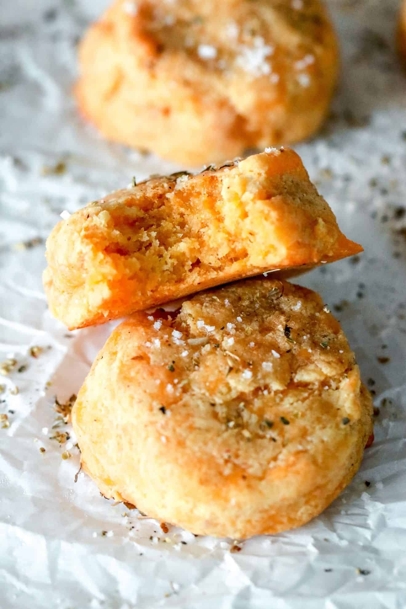 Soft & Buttery Cheesy Almond Flour Biscuits - The Toasted Pine Nut