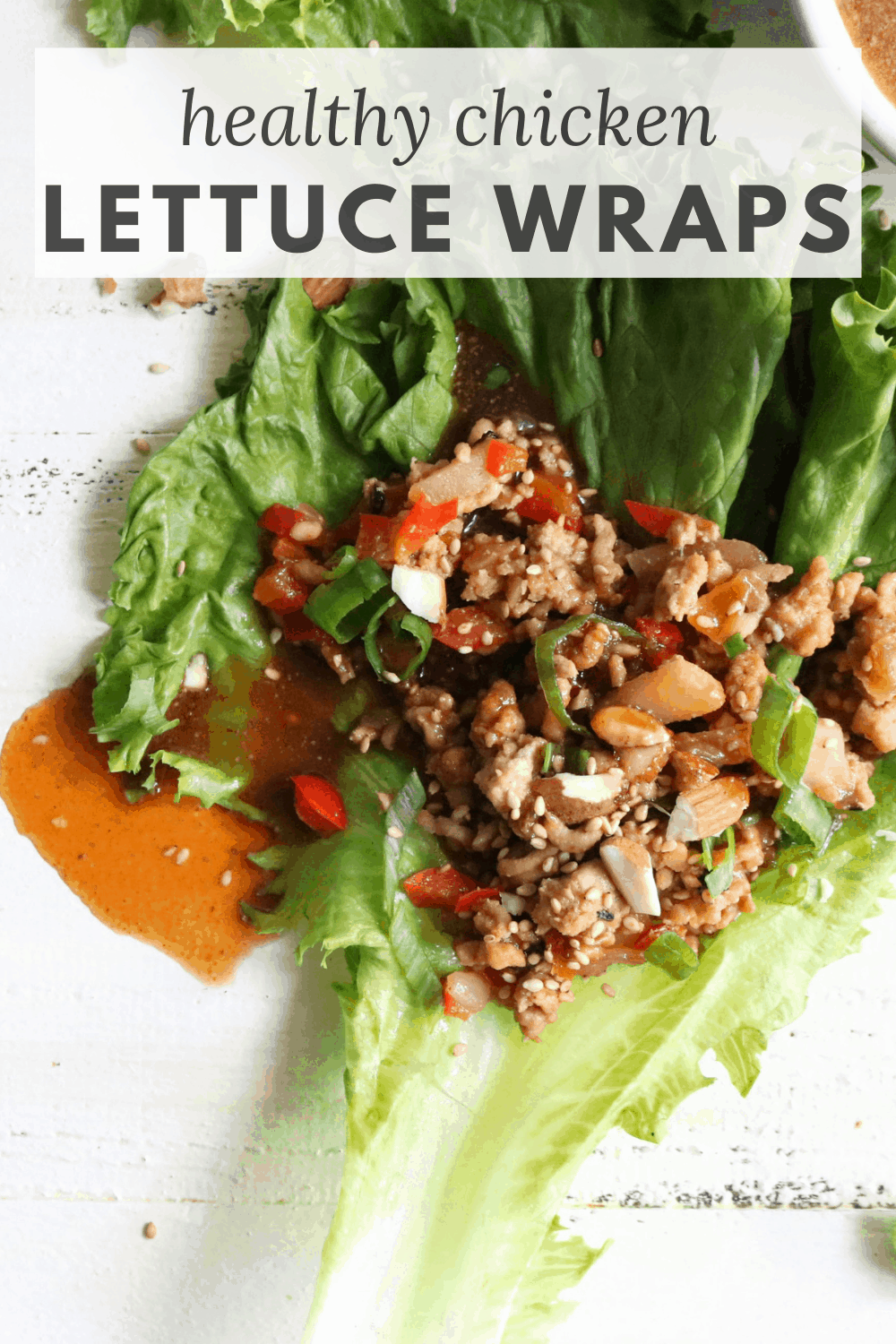Healthy Chicken Lettuce Wraps - The Toasted Pine Nut
