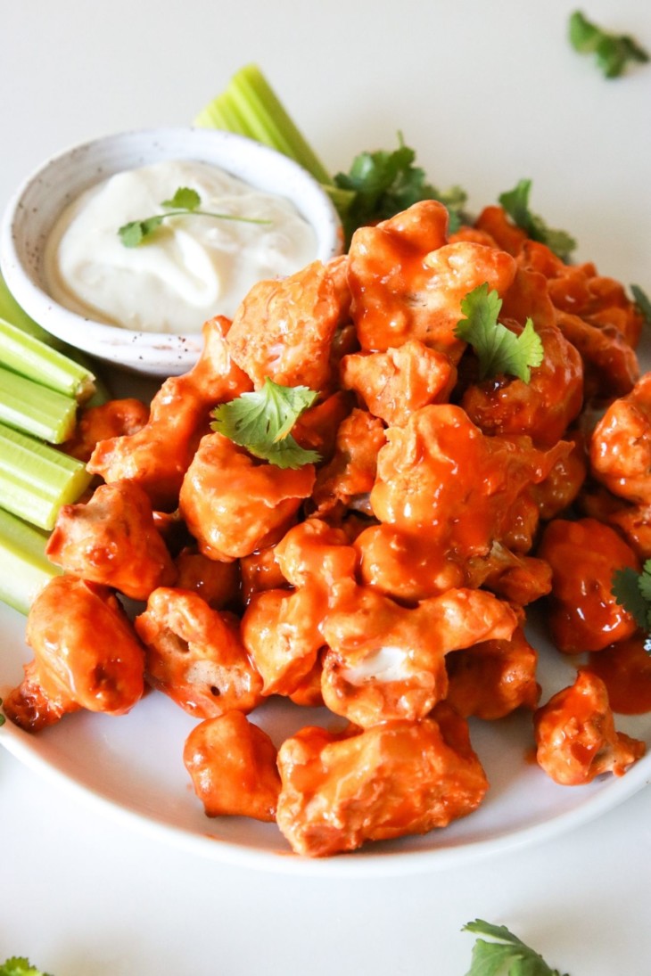 Air Fryer Buffalo Cauliflower - The Toasted Pine Nut