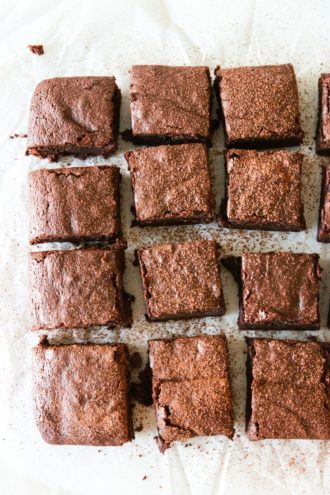 Rich & Fudgey Oat Flour Brownies - The Toasted Pine Nut