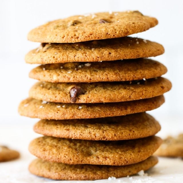 Oat Flour Chocolate Chip Cookies - The Toasted Pine Nut