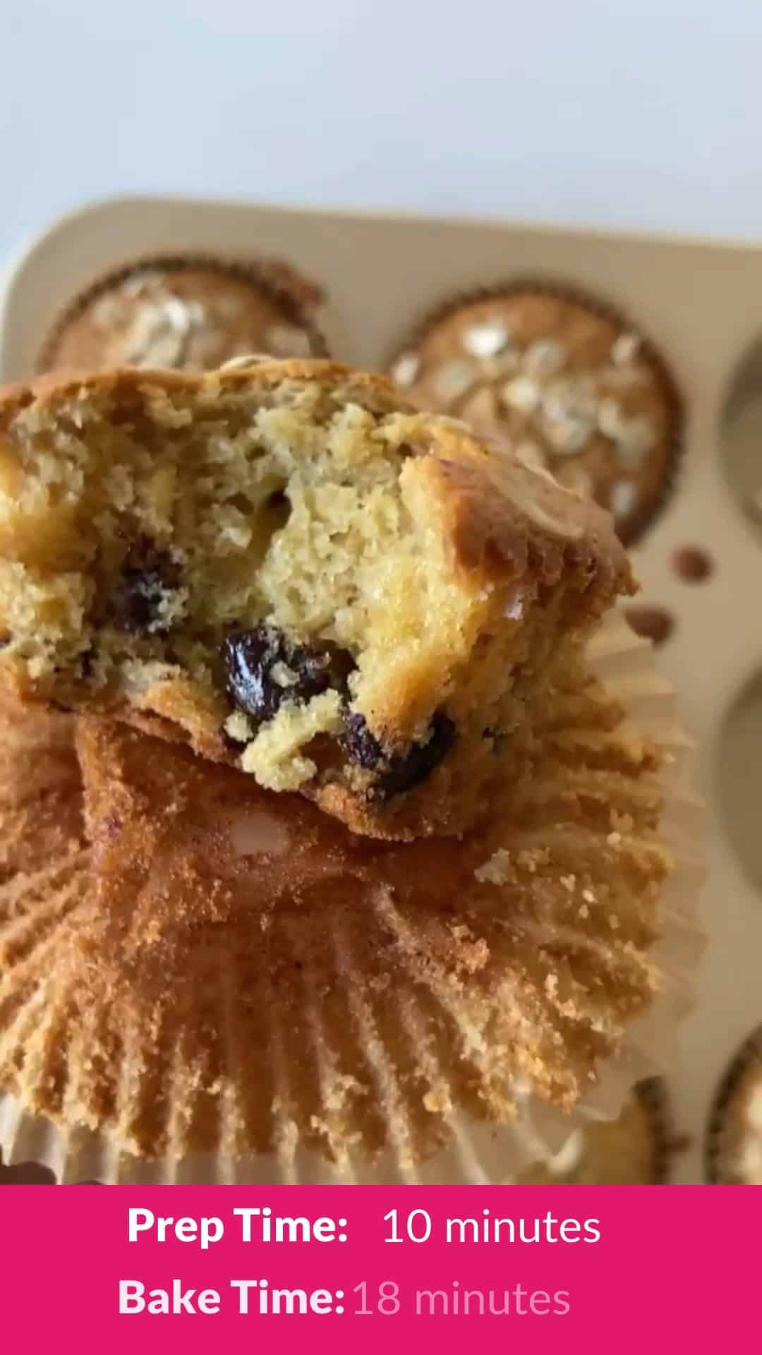 20-Min Mini Chocolate Chip Muffins - The Toasted Pine Nut