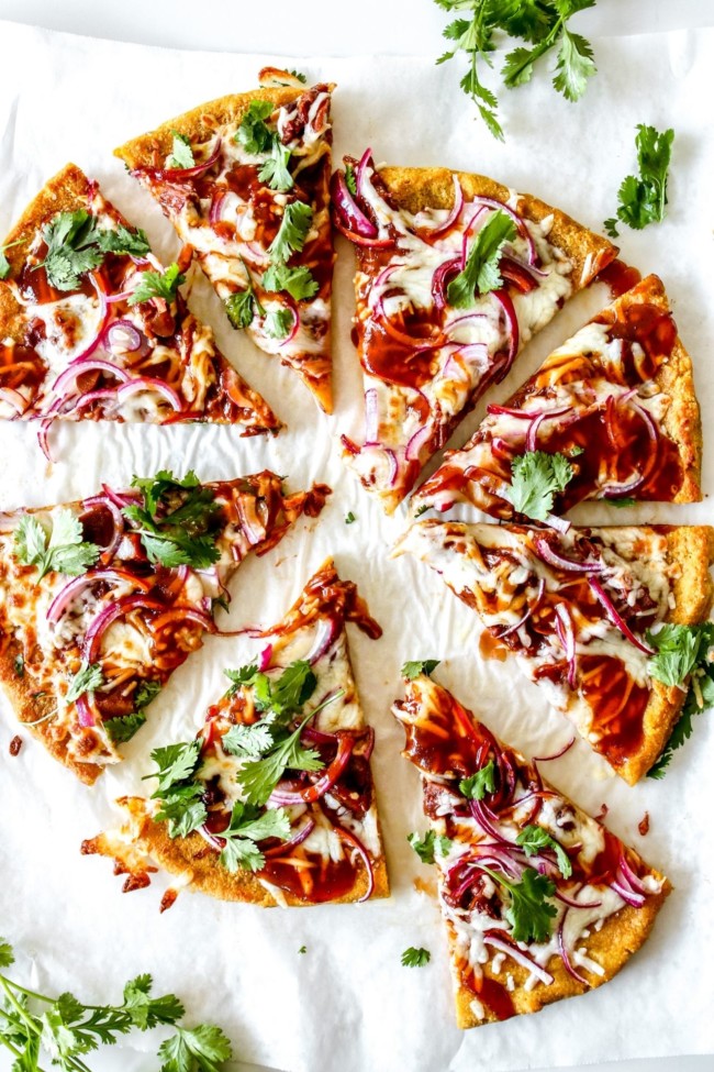 BBQ Jackfruit Pumpkin Pizza - The Toasted Pine Nut