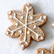 Chocolate Shortbread Snowflake Cookies – Sweet Baked Life