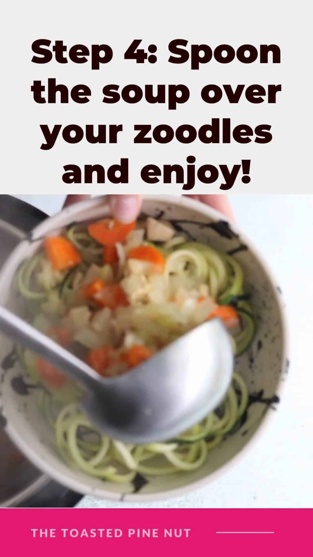 Quick & Easy Instant Pot Chicken Zoodle Soup - The Toasted Pine Nut