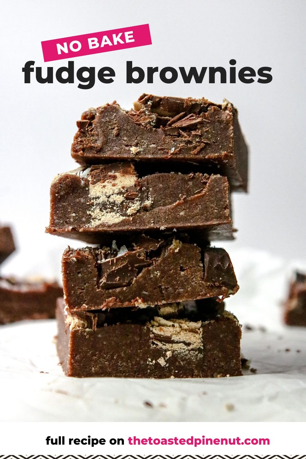 Intensely Fudgy No-Bake Cocoa Brownies - The Toasted Pine Nut