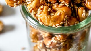 Sweet & Salty Sesame Honey Roasted Cashews - The Toasted Pine Nut